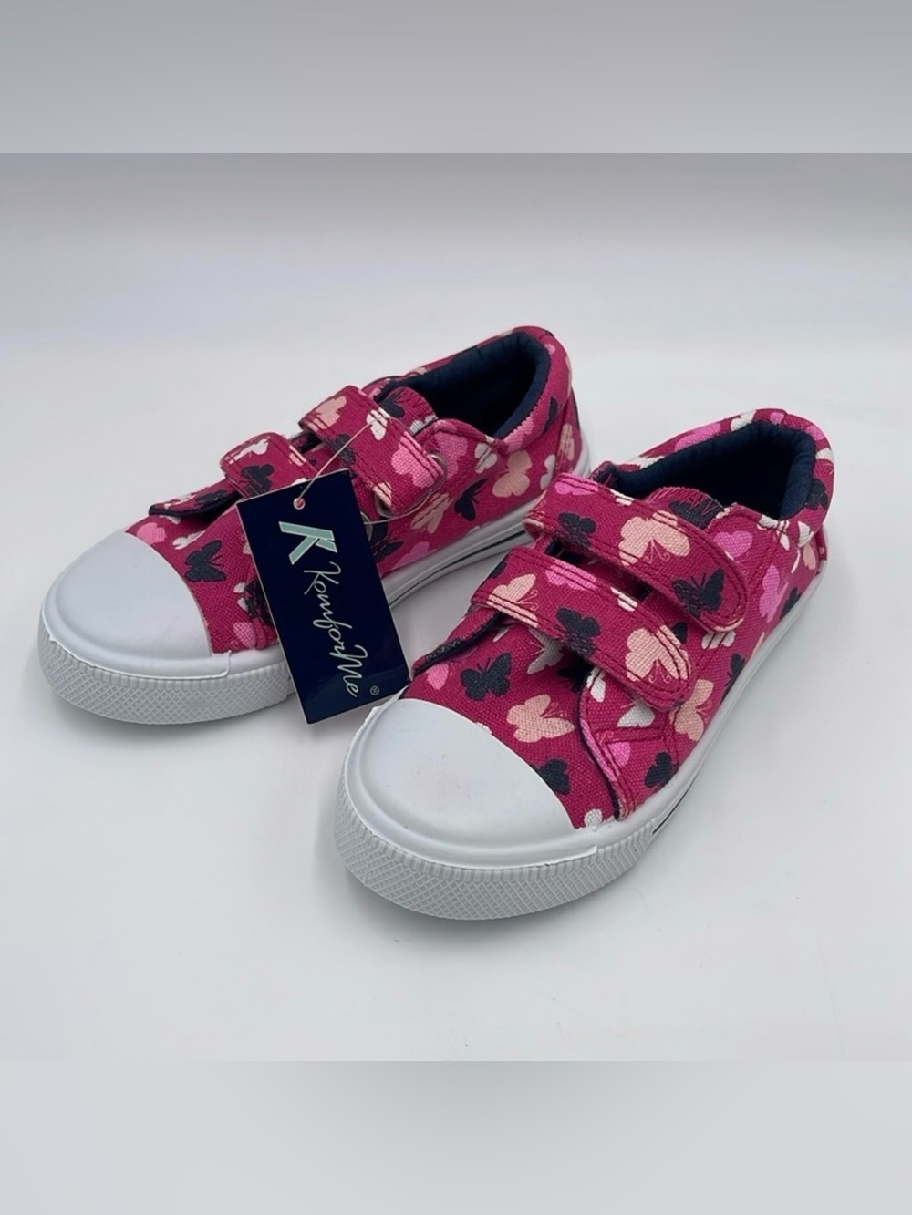 NWT KomfortMe Toddler Sneakers Butterflies Pink size 9